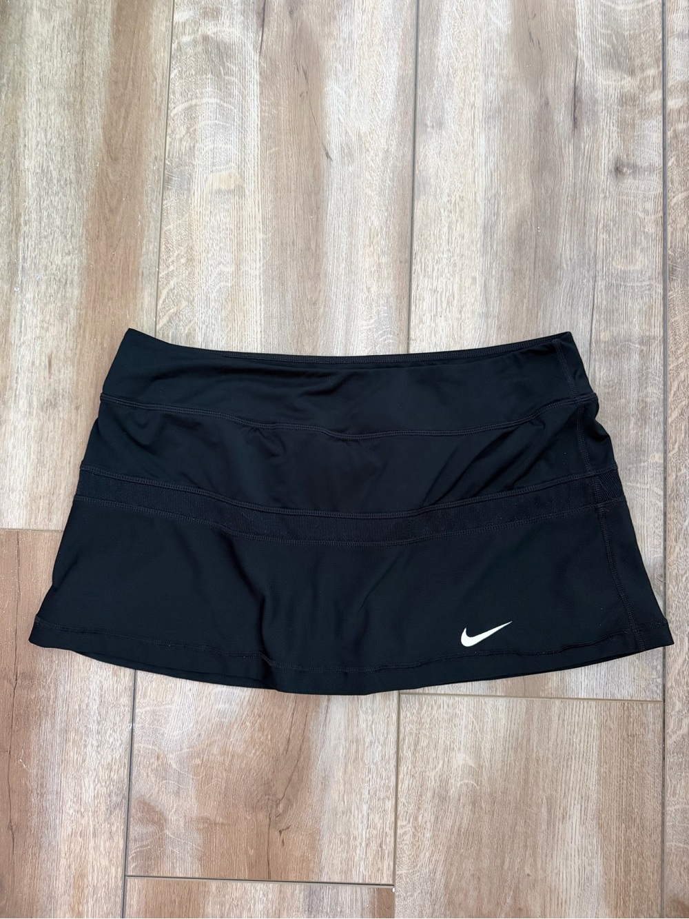 Nike Black Women’s Athletic Skort with White Swoosh